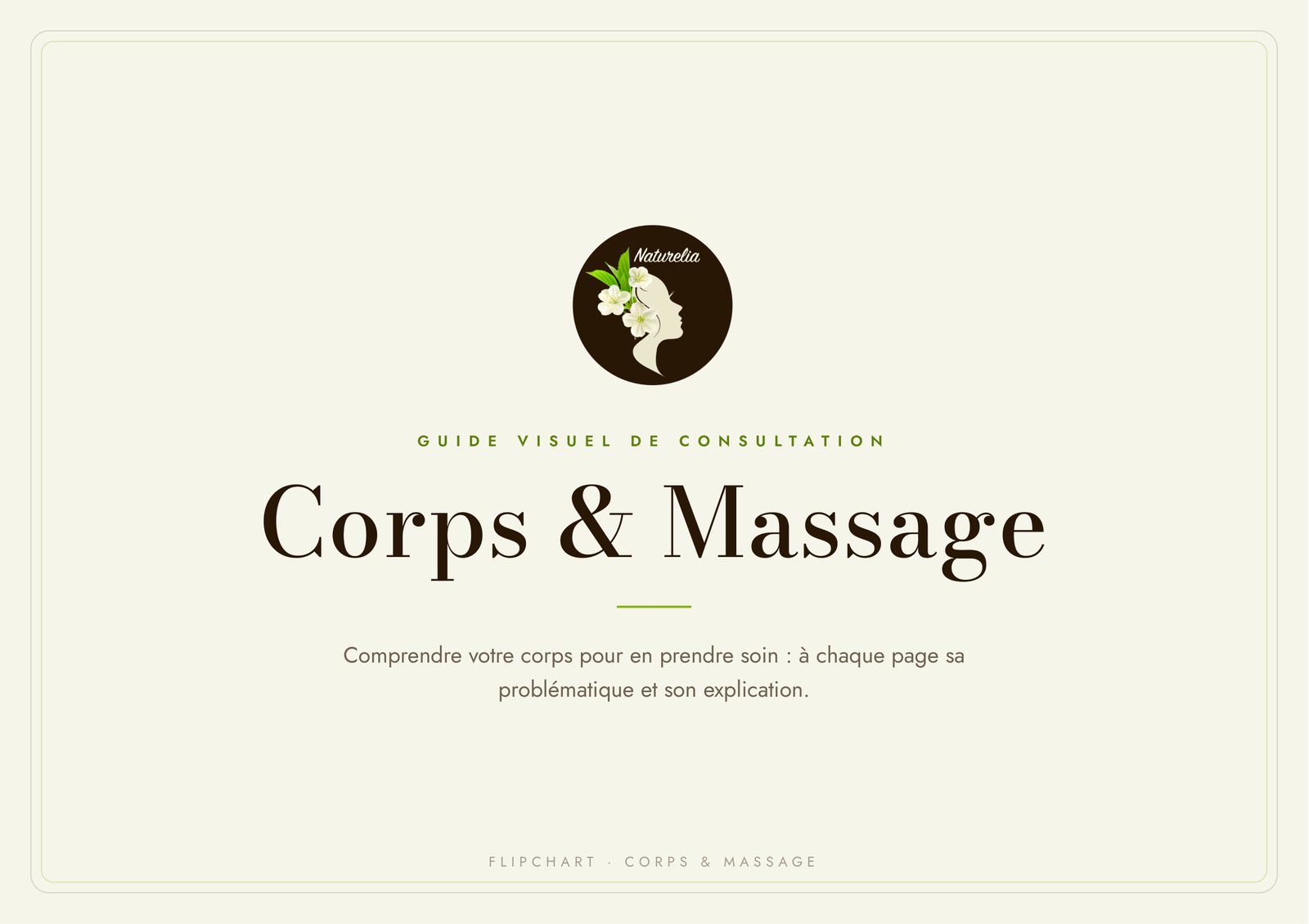 Couverture du flipchart Corps & Massage
