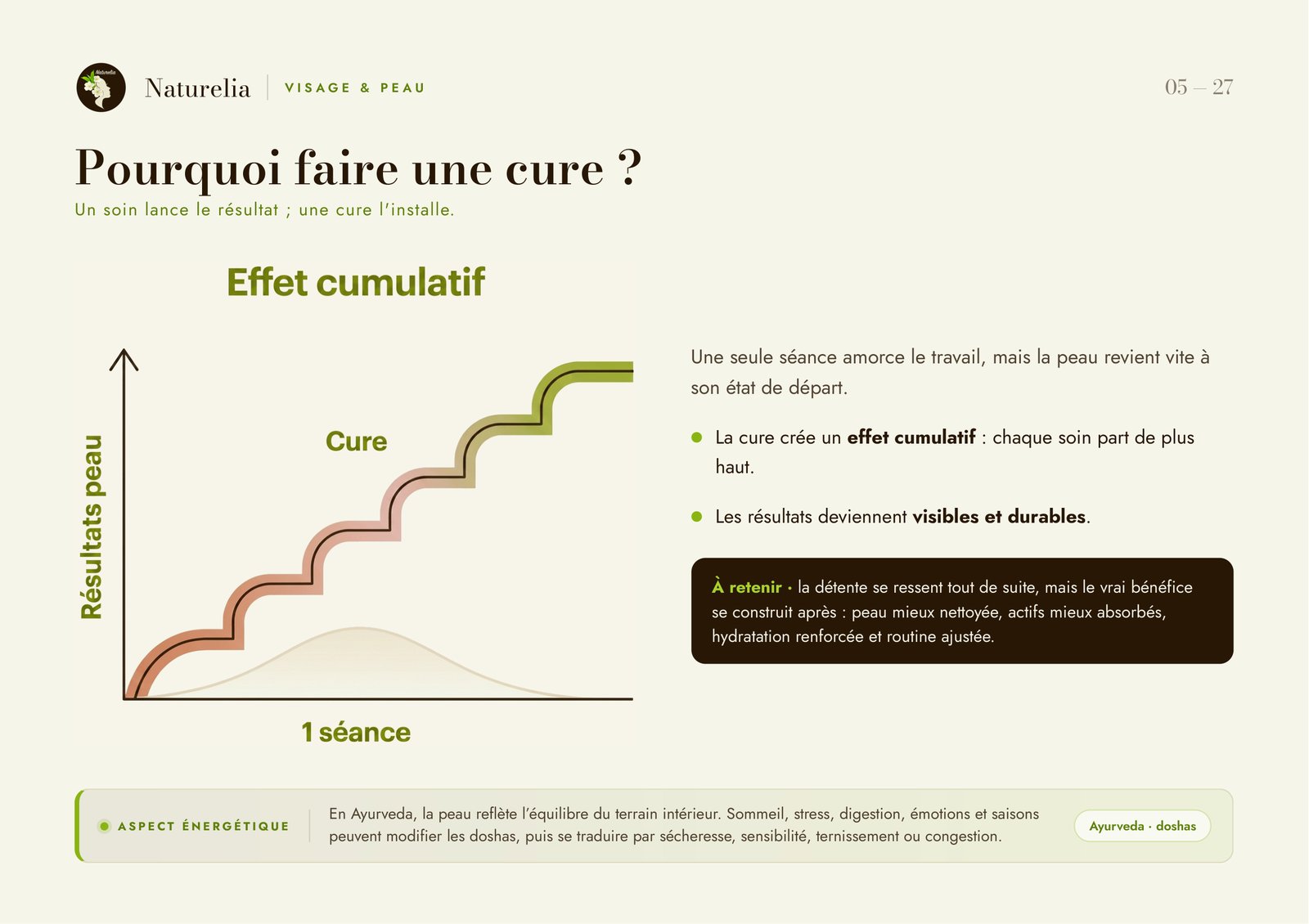 Page du flipchart : Pourquoi faire une cure ?